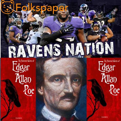 Edgar allan poe symbolizes the baltimore ravens as their mascot